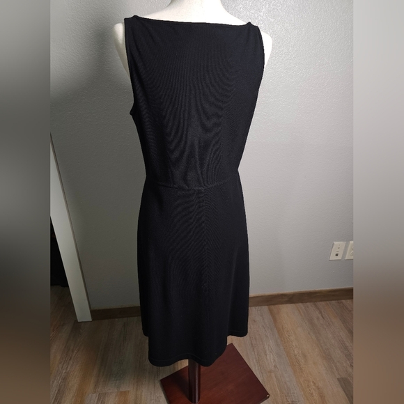CK Casual Every Day Black and White 100% Cotton Tank Dress Fit & Flare Size 8 - Picture 3 of 12